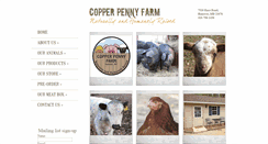 Desktop Screenshot of copperpennyfarm.net