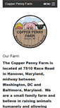 Mobile Screenshot of copperpennyfarm.net